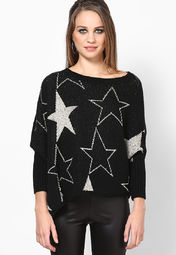 Super Star Asymetrical Jaquard Sweater